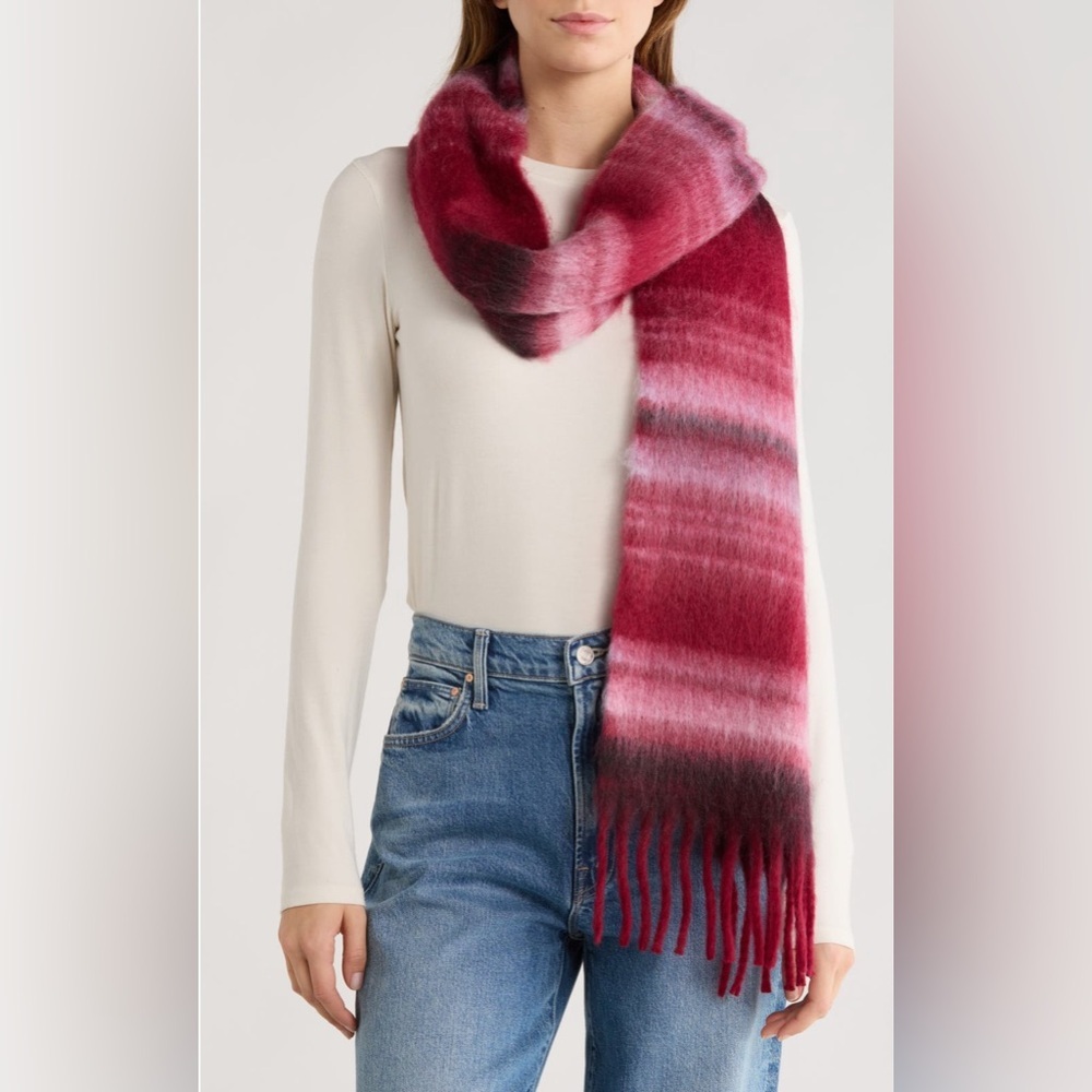 NEW…Save The Ocean Ombré Fringe Scarf